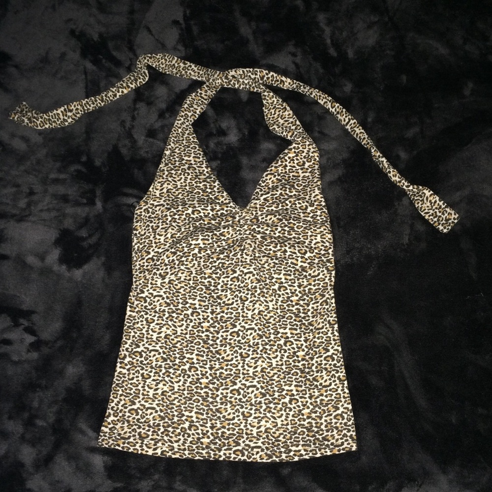 Leopard halter top sourpuss